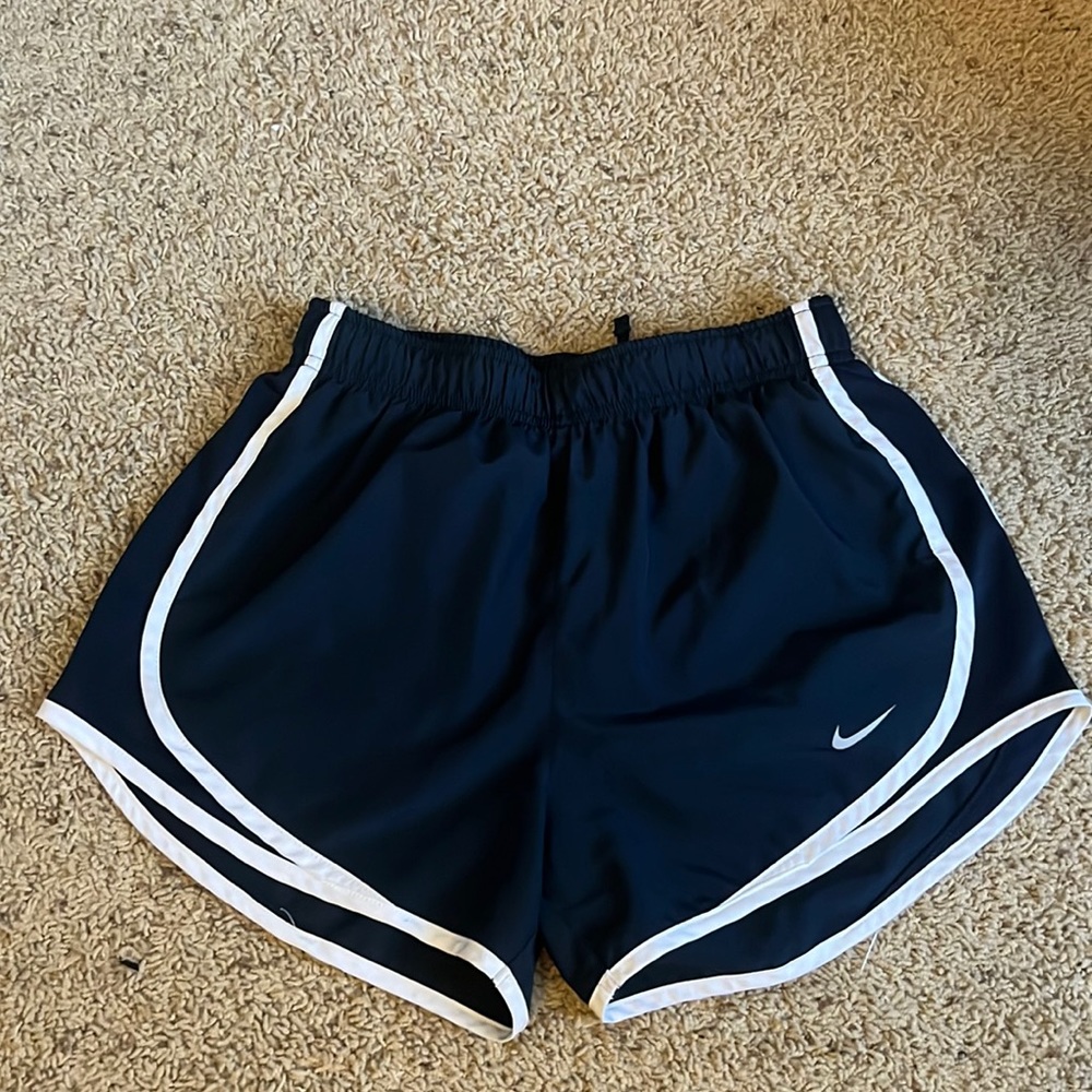 Navy Nike athletic shorts